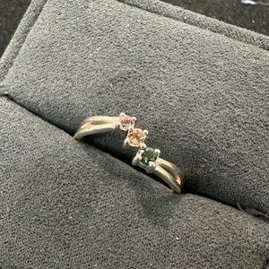 Natural Brazil Tourmaline in 925 Silver Ring size 9